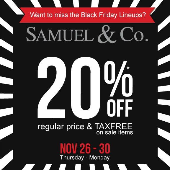Samuel & Co- Black Friday